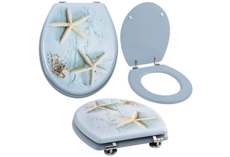 Grafner WC-Sitz WC Sitz aus MDF Toilettensitz mit Absenkautomatik verschiedene Motive, Absenkautomatik von Grafner