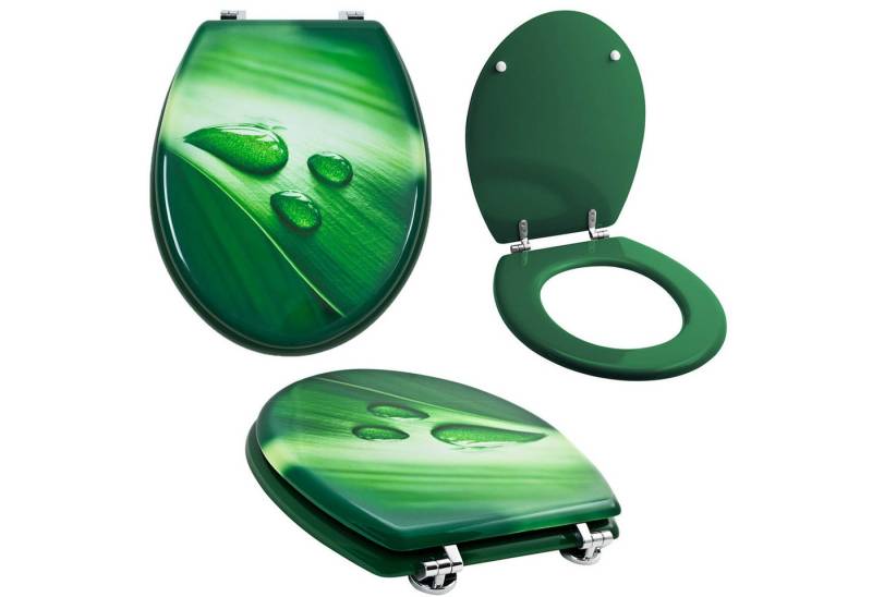 Grafner WC-Sitz WC Sitz aus MDF Toilettensitz mit Absenkautomatik verschiedene Motive, Absenkautomatik von Grafner