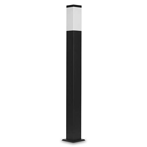 Grafner XL Wegeleuchte Höhe: 100 cm, Aluminium, E27, schwarz anthrazit, Wegleuchte Weglampe Gartenlampe Gartenleuchte Standlampe Außenstandleuchte Pollerleuchte von Grafner