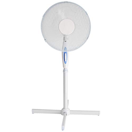 Grafner XXL Standventilator mit Oszillation, Ø41 cm, 3 Geschwindigkeitsstufen, höhenverstellbar, leise & kraftvoll, 45 Watt, Säulenventilator Standventilator Turmventilator von Grafner