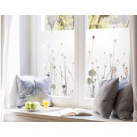 Fenster Sichtschutzfolie in Sandstrahloptik Fensterfolie Blickdicht Milchglasfolie Motiv "Ziergräser" G419 von Grafolex