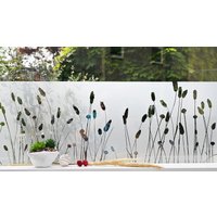 Selbstklebende Fensterfolien "Gartengräser" Sichtschutzfolie Mit Ausgestanztem Motiv. Zuschnitt Nach Maß von Grafolex