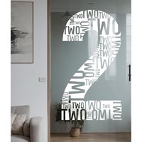 Selbstklebende Kennzeichnung Hausnummern Für Praxis Büro Schild Ziffern Nummer Glastür Fenster von Grafolex