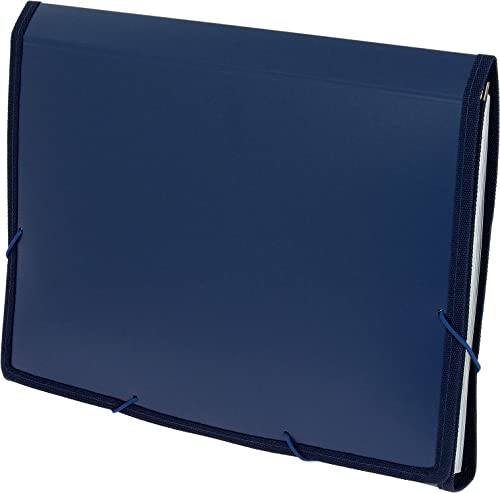 Grafoplas KLASIERER MATT GRAFOPEN 02960430 PP-Folie blau 330 x 245 x 35 mm 13 Fächer innen elastischer Verschluss von Grafoplás