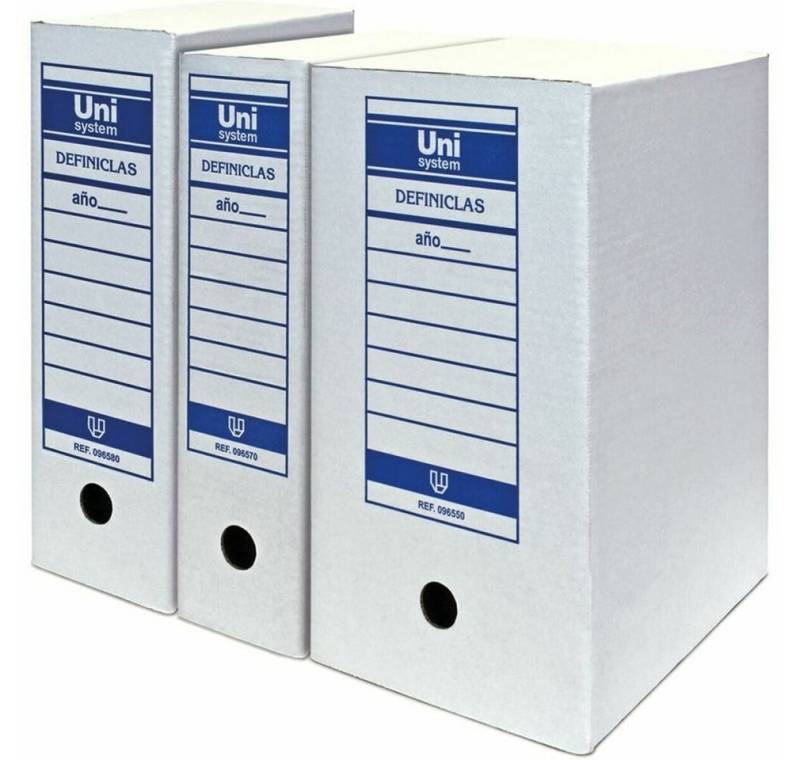 Grafoplas Papierscheren Datei-Box Unipapel Unisystem Definiclas Weiß Pappe Din A4 50 Stück Grafoplas Papierscheren Datei-Box Unipapel Unisystem Definiclas Weiß Pappe Din A4 50 Stück von Grafoplas