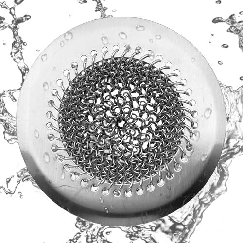 Gragloir Küchenspüle Abflusssieb, Spülbeckensieb Haarsieb aus Metall für die Dusche, Badewanne, Küche, Sink Drain Strainer von Gragloir