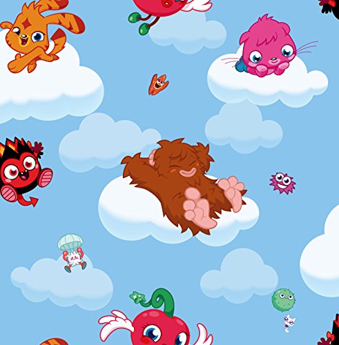 Graham & Brown Papier-Tapete Moshi Monsters Cloud Ride Kollektion Kids Home IV, mehrfarbig, 70-240 von Graham & Brown