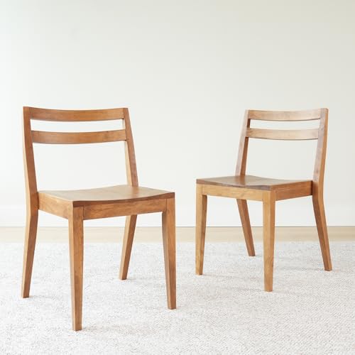 Grain & Grove Davie Esszimmerstühle 2er Set Massivholz Modern Küchenstuhl für Wohnzimmer Küche Pekannuss Grain & Grove Davie Esszimmerstühle 2er Set Massivholz Modern Küchenstuhl für Wohnzimmer Küche Pekannuss von Grain & Grove