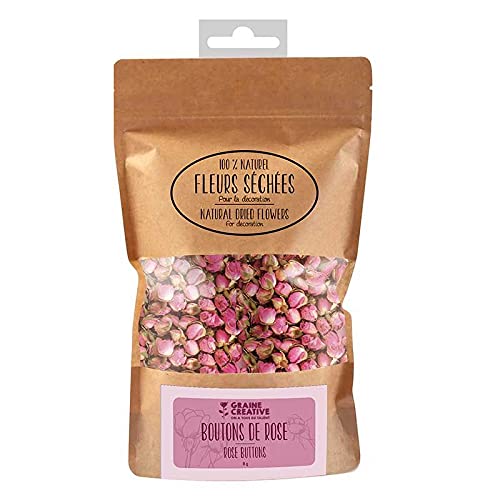 Getrocknete Blumen, dekorative Rosenknospen 150 g von Graine Créative