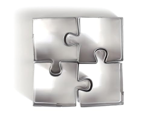 Graine Créative 4 Mini-Edelstahl-Ausstechformen - Puzzle von GRAINE CREATIVE