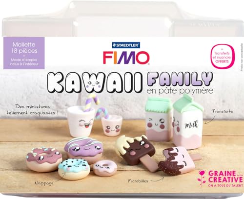 Graine Créative Kawai Modellier-Set - Polymerton von GRAINE CREATIVE