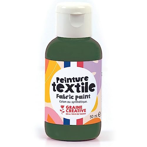 Graine Créative Textilfarbe 50 ml - Waldgrün von GRAINE CREATIVE