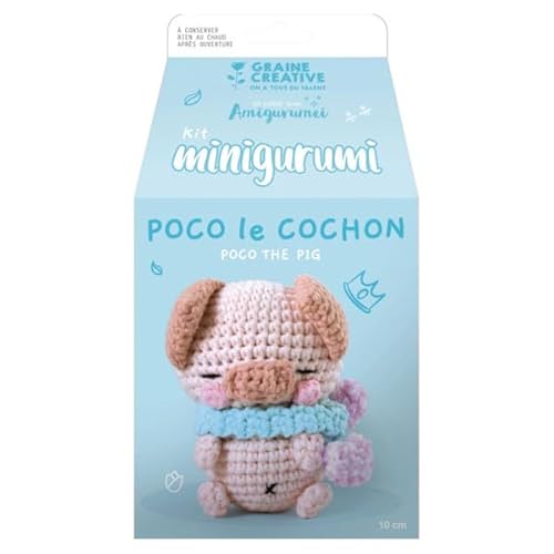 Graine créative KIT MINIGURUMI COCHON Poco 100MM von Graine créative