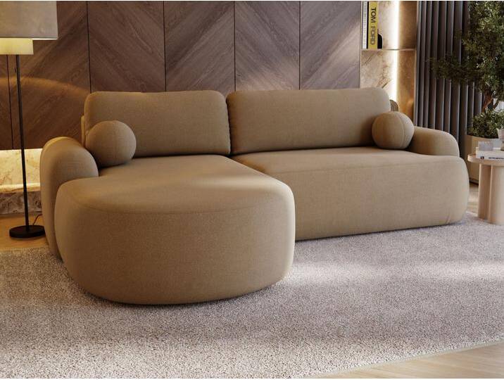 Ecksofa L-Form Links mit Schlaffunktion und Bettkasten Aurio HellBraun Ecksofa L-Form Links mit Schlaffunktion und Bettkasten Aurio HellBraun von Graingold