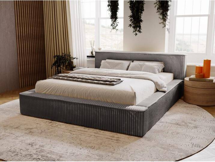 Polsterbett mit Bettkasten und Lattenrost 120x200 Lago Grau Polsterbett mit Bettkasten und Lattenrost 120x200 Lago Grau von Graingold