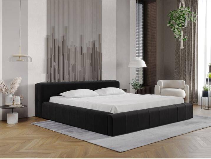 Polsterbett mit Bettkasten und Lattenrost 120x200 Lipari Schwarz Polsterbett mit Bettkasten und Lattenrost 120x200 Lipari Schwarz von Graingold