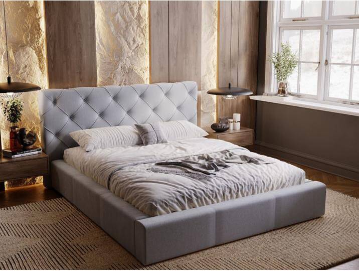 Polsterbett mit Bettkasten und Lattenrost 140x200 Milano Grau Polsterbett mit Bettkasten und Lattenrost 140x200 Milano Grau von Graingold
