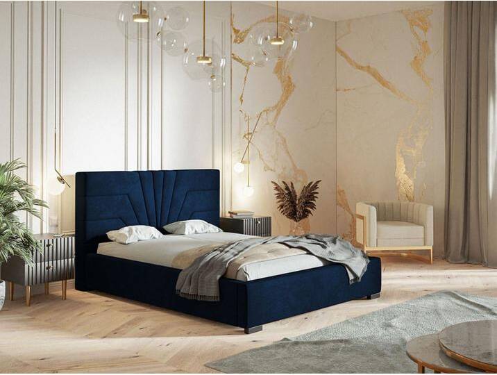Polsterbett mit Bettkasten und Lattenrost 140x200 Tesis Dunkelblau Polsterbett mit Bettkasten und Lattenrost 140x200 Tesis Dunkelblau von Graingold