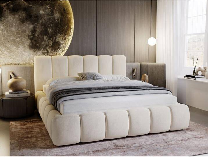 Polsterbett mit Bettkasten und Lattenrost 160x200 Cloud Beige Polsterbett mit Bettkasten und Lattenrost 160x200 Cloud Beige von Graingold