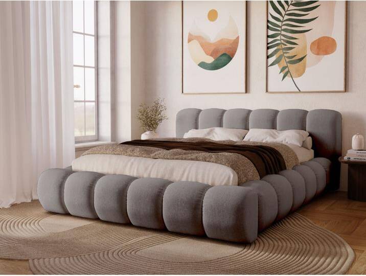 Polsterbett mit Bettkasten und Lattenrost 160x200 Doria Grau Polsterbett mit Bettkasten und Lattenrost 160x200 Doria Grau von Graingold