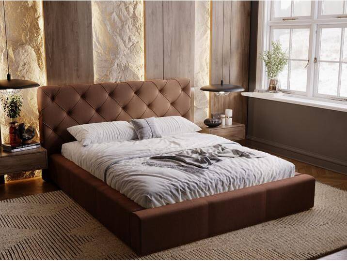 Polsterbett mit Bettkasten und Lattenrost 160x200 Milano Braun Polsterbett mit Bettkasten und Lattenrost 160x200 Milano Braun von Graingold
