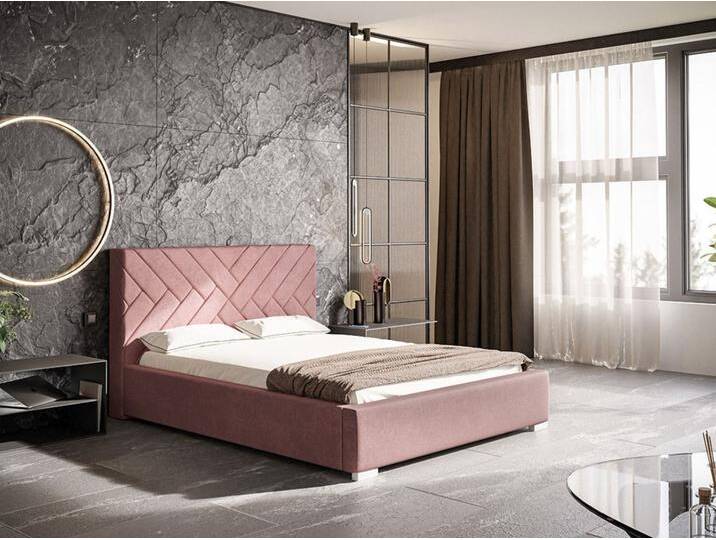 Polsterbett mit Bettkasten und Lattenrost 160x200 Tonale Rosa Polsterbett mit Bettkasten und Lattenrost 160x200 Tonale Rosa von Graingold