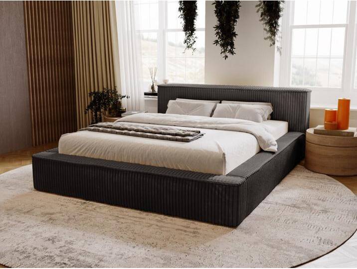 Polsterbett mit Bettkasten und Lattenrost 180x200 Lago Schwarz Polsterbett mit Bettkasten und Lattenrost 180x200 Lago Schwarz von Graingold