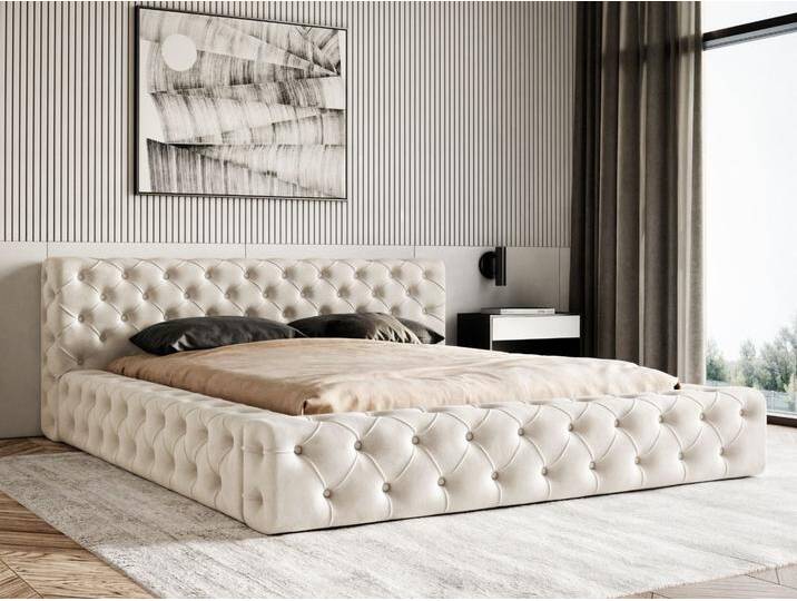 Polsterbett mit Bettkasten und Lattenrost 180x200 Palini Beige Polsterbett mit Bettkasten und Lattenrost 180x200 Palini Beige von Graingold