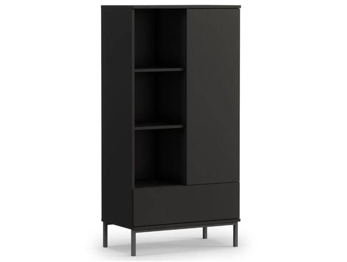 Regal mit Schublade und Türe Soroko Schwarz von Graingold