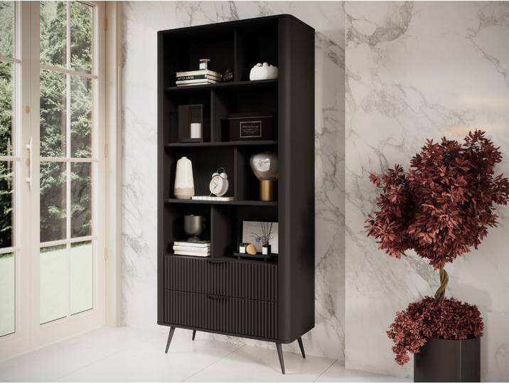 Regal mit Schubladen Latina Schwarz von Graingold