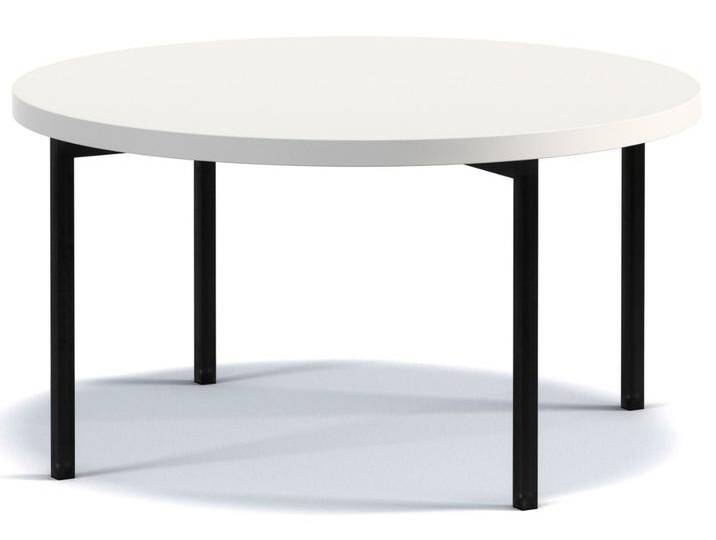 Runder Couchtisch Sevilla Weiß Glanz von Graingold