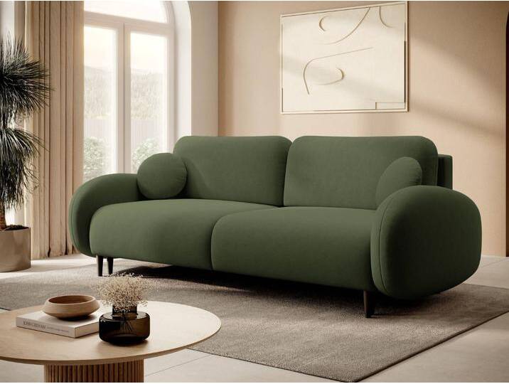 Schlafsofa mit Bettfunktion und Bettkasten Alta Grün von Graingold