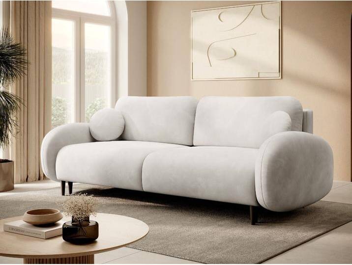 Schlafsofa mit Bettfunktion und Bettkasten Alta Hellbeige von Graingold