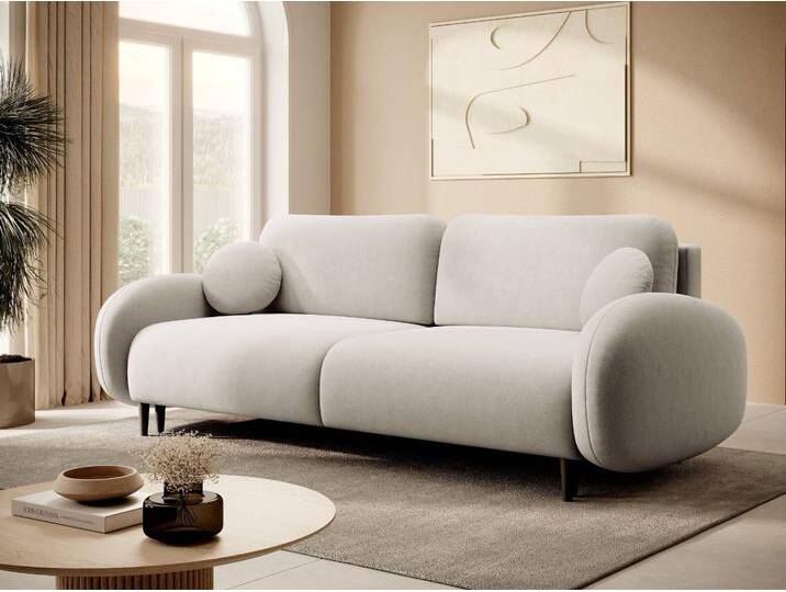 Schlafsofa mit Bettfunktion und Bettkasten Alta Hellgrau von Graingold