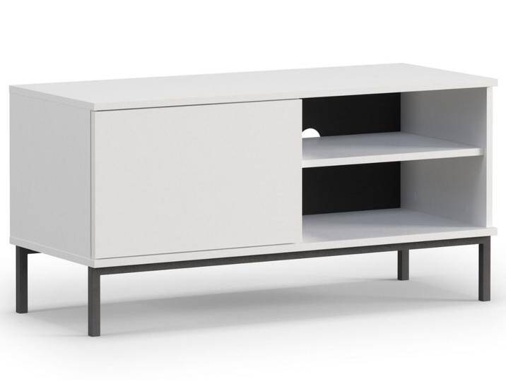 TV-Lowboard mit Türen 100 cm Soroko Weiß von Graingold
