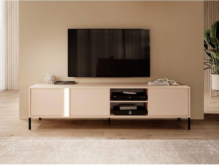 TV-Lowboard mit Türen Dego Beige von Graingold