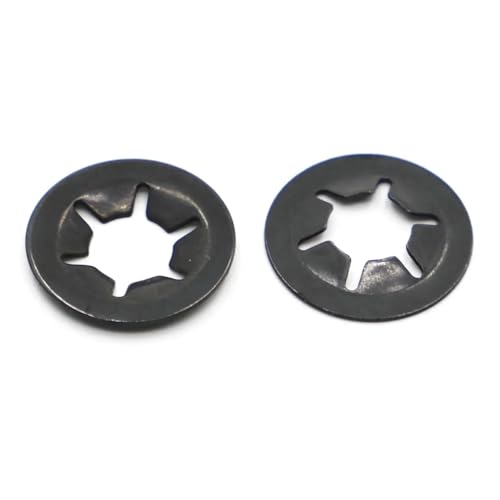 10/50 stücke Schwarz Pflaume Lager Sicherungsringe Blume Washer M2 M 2,5 M3 M4 M5 M6 M8 M10 M12(M6 50pcs) von Graiting