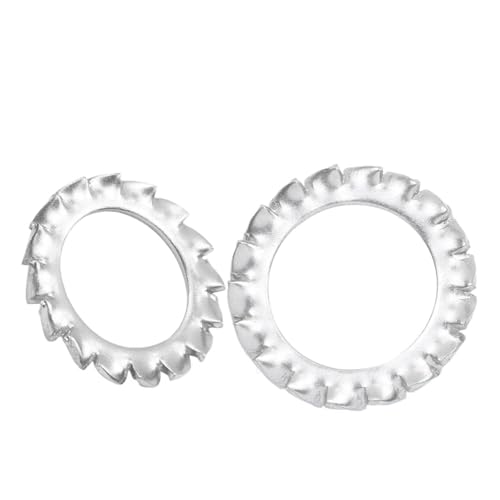 10-100 STÜCKE Externe Zahnscheiben M2.5-M20 Edelstahl Sternscheiben(M4 100pcs) von Graiting