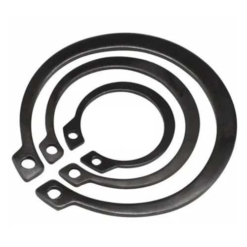 10-100 STÜCKE M3-M42 Schwarze 65Mn Externe Sicherungsringe C-Clip Haltewelle Sprengringe Sicherungsscheiben C-Typ Äußerer Sicherungsring(M28-30pcs) von Graiting