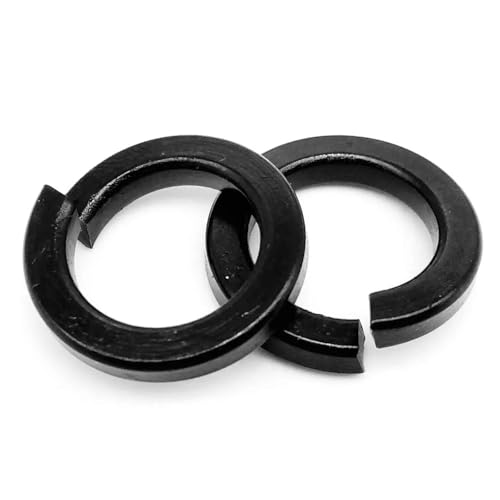 10-100 STÜCKE Schwarz 304 A2 Edelstahl Federscheibe Split Lock Elastische Dichtung M1.6-M12(100pcs M2.5) von Graiting