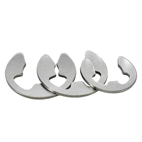 10-500pcs M1.2-M15 304 Stainless Steel External Retaining Ring E Clip Snap Circlip Shaft Washer Gasket(304 Stainless Steel,M2 (500Pcs)) von Graiting