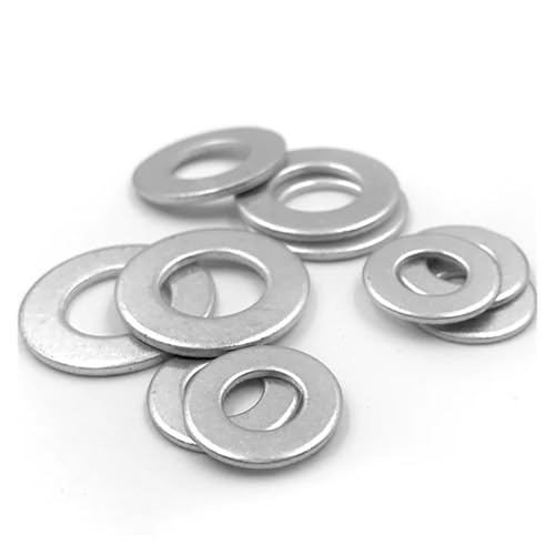 10 stücke Aluminium Flache Dichtung Waschmaschine Plain Dichtung Metall Ring Dichtung M4-M26(M4x8x1.0mm) von Graiting