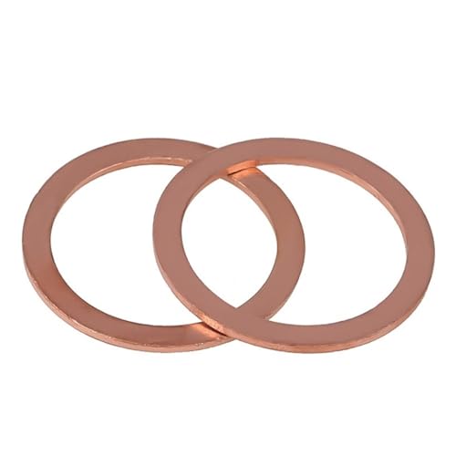 10 stücke M5-M16 Kupfer Flache Dichtung Flache Ring Dichtung Ölwanne Stecker Öl Dichtung Kupfer Washer Verschluss(M8x14x1) von Graiting
