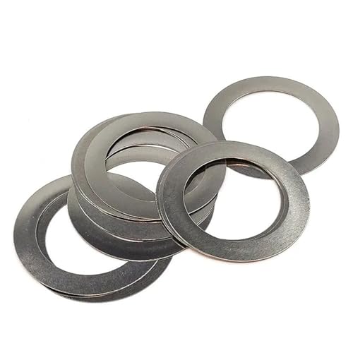 100Pcs 304 Edelstahl Unterstützung Ringe Shim Ringe Ultra Dünne Flache Washer(M6x12 (100Pcs),0.1mm thick) von Graiting