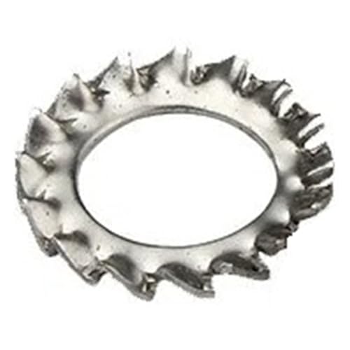 2–100 Stück 304 Edelstahl-Sicherungsscheibendichtung M3-M33 Externe interne gezahnte Sicherungsscheibendichtung(External,M3 100PCS) von Graiting