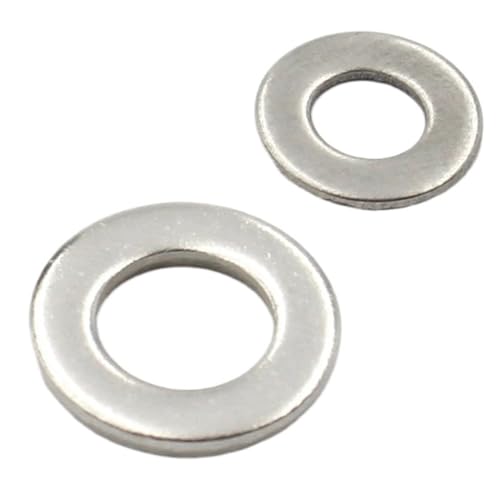 2-100 Stück M1.6-M22 Große Unterlegscheibe 304 Edelstahl Große Metalldichtung Unterlegscheiben(M18x34x2 (2pcs)) von Graiting