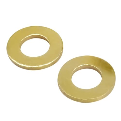 2-20Pcs Messing Flache Dichtung M2-M16 Kupfer Washer Metall Beibehaltung Ring(M2.5X5X0.5(20PCS)) von Graiting