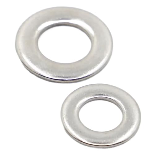 2–50 Stück M1.6-M24 A2 70 304 Edelstahl Unterlegscheibe Flachdichtung(50pcs M4) von Graiting