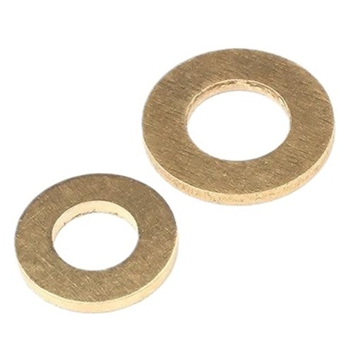 2-50 stücke Messing Flache Washer Runde Blatt Metall Pad Kragen Dichtungen Shim Dichtung Ring M2-M20(M14x28x2mm-3pcs) von Graiting