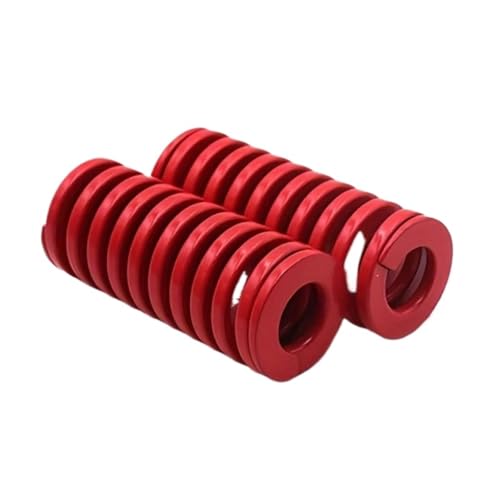 2 STÜCKE Formfeder Spirale Stanzen Kompressionsfedern for Heckklappe Strebenstütze Hubstange Werkzeug for Auto(60mm,OD25mm-(ID12.5mm)-Red) von Graiting